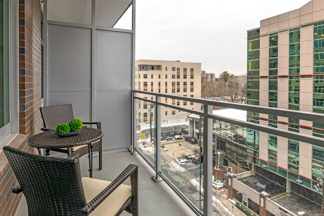 Balconies with Glass Panel Railing