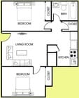 2BR/1BA
