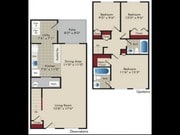 3 Bedroom / 2 Bath Townhome