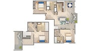 D3 | 3-Bedroom Floorplan