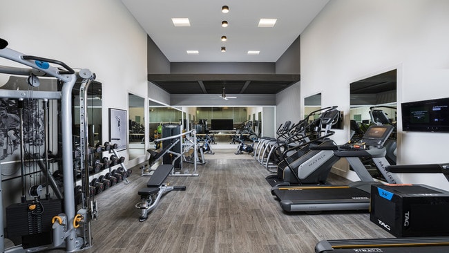 Redesigned fitness center with upgraded equipment