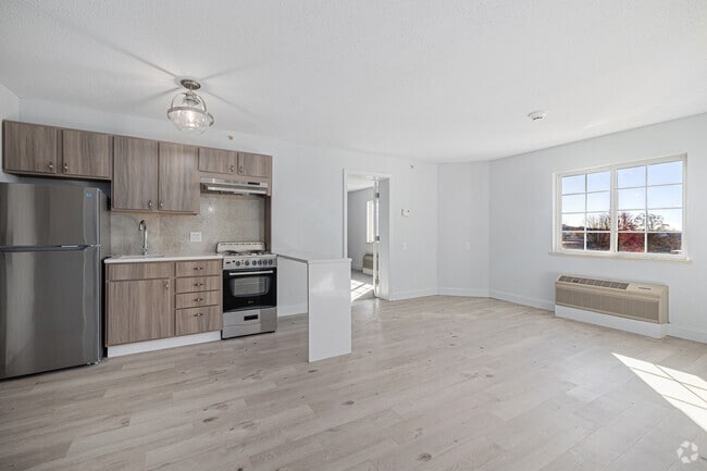 404- 1 BR, 1 BA- Kitchen and Living Spaces