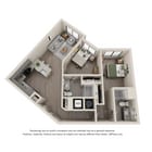 The Norfolk 2BR/2BA 964 SF