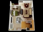 1BR/1BA