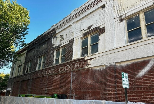 Removing the old paint during renovation