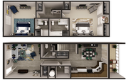 2 Bedroom 2.5 Bath TH End Unit