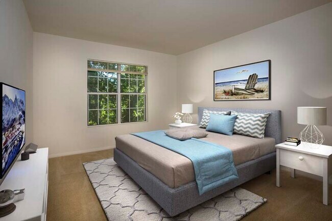 Private bedroom at Gateway Square Apartments in Temple Hills, MD