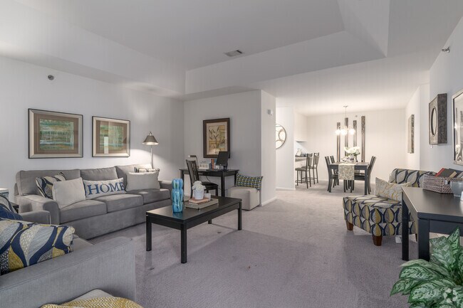 2BR, 2BA - 1100SF Living Room