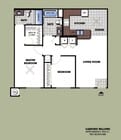 Large 2BR, 2BA - 900 SF