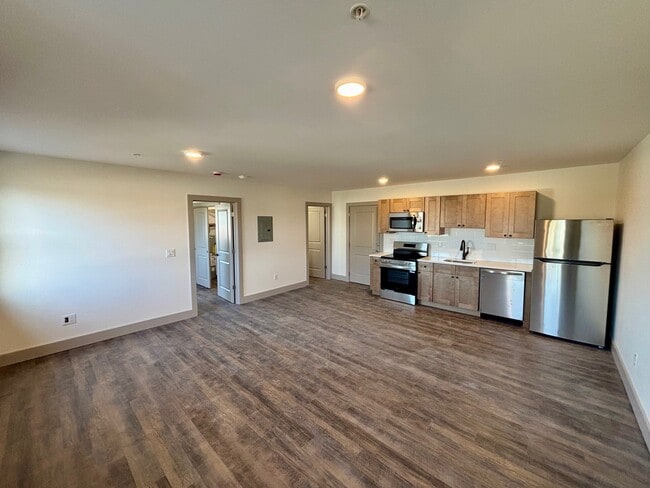 1BR, 1BA - Kitchen/Living - 747 Pontiac