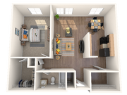 Eagle Pointe 1br1ba 750 SQFT