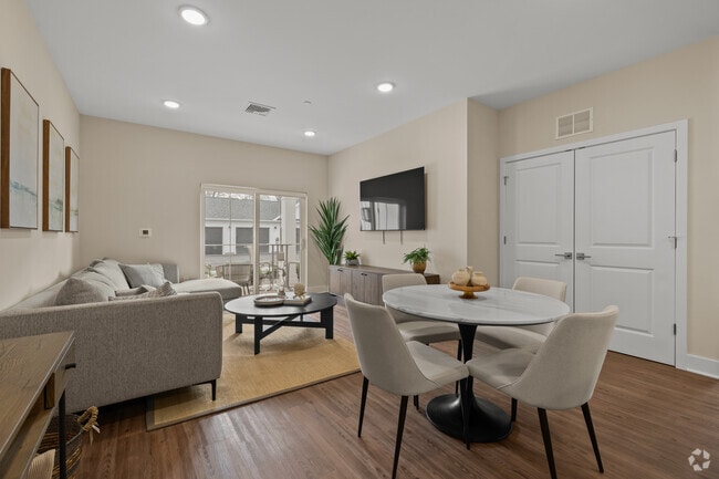 2BR, 2BA - 1,155SF - Dinning Room and Living Room