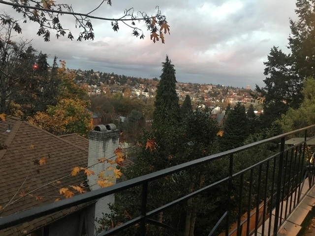 View from your deck and from your front door!