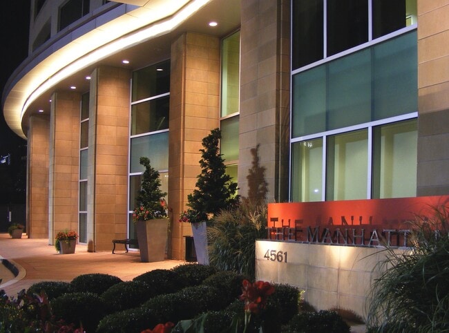 Night scene of entrance area - The Manhattan