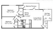 2BR/1BA