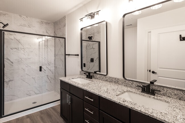 1BR, 1BA - 1,172SF - Primary Bathroom