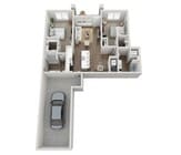 Floor Plan 2B | Seasons at Plainfield | Apartments in Plainfield, IL