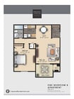 DW APT 1 bd B 750 SF