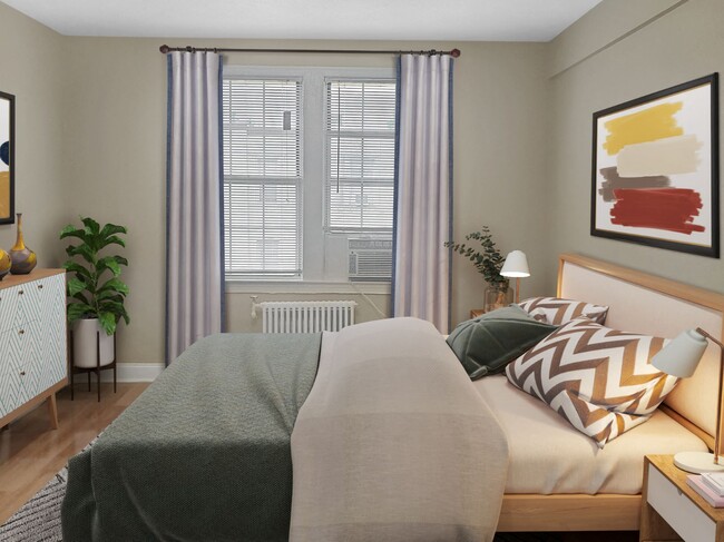 Bedroom (virtually staged)
