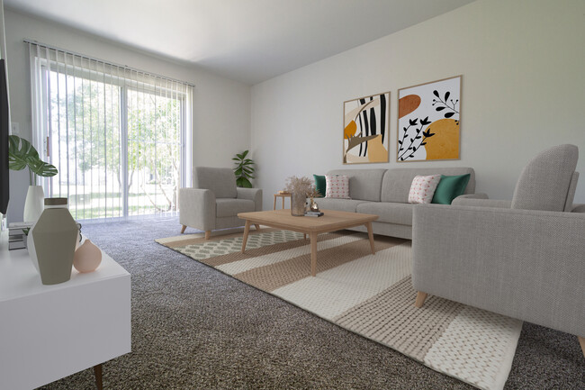 Living Space with Private Patio