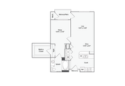 Asheville 1 Bed x 1 Bath Floorplan