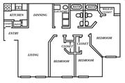 3BR/2BA
