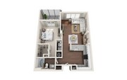 The Santee_1Bed_1Bath_878 Sq Ft