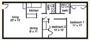 2BR/2BA