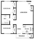 2BR/1BA