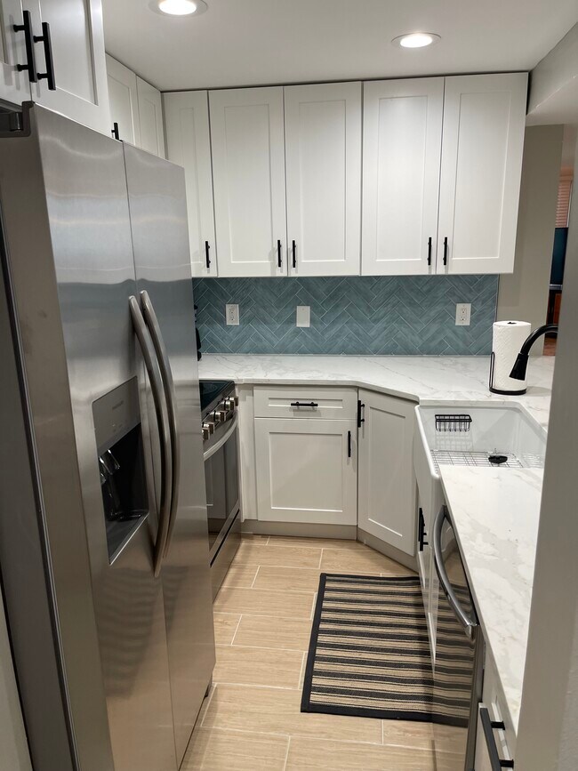 Fully renovated kitchen with all new appliances - 3043 S Atlantic Ave Condo Unit Oceanfront bliss
