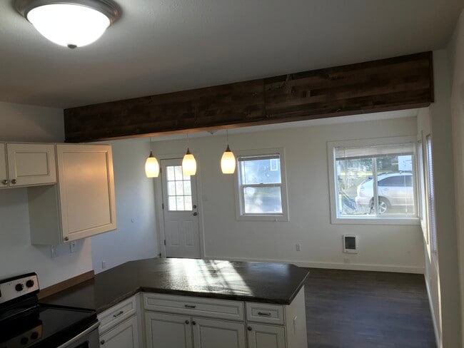 open concept with living area