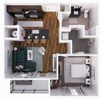 Rockpointe 1E - 691 square feet