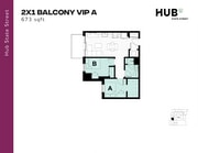 2x1 Balcony VIP A-1