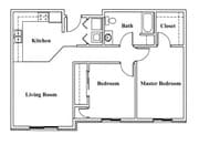 2BR/1BA