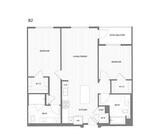 2 BR/2 BA floor plan Broadstone Mission Valley