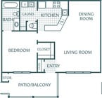 1BR/1BA