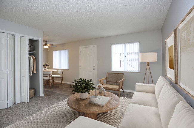 2 BR, 1 BA - Living Room - Sage Creek Apartments