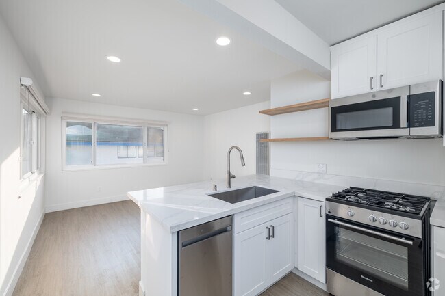 Unidad 3 - 1 habitación, 1 baño, 529 pies cuadrados - Cocina - The Sea Skiff