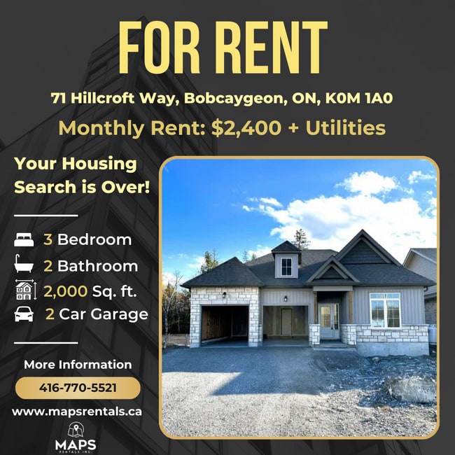 Tranquil and Private Bungalow in Bobcaygeon (3 Bed, 2 Bath) - Tranquil and Private Bungalow in Bobcaygeon (3 Bed, 2 Bath)