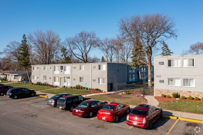 Parking and Courtyard - Terrace Court Apartments