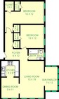 Brilliant Two Bedroom Floorplan