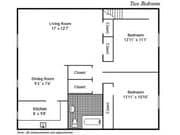 2BR/1BA