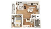 3D Floorplan - Unit A5_Scheme A