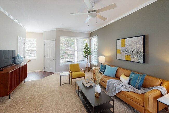 Living rooms include ceiling fans and contemporary paint scheme throughout - Boulder Creek