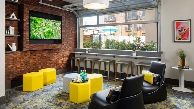 Apartment community Resident Lounge at Griffis North Union in Denver, Colorado.