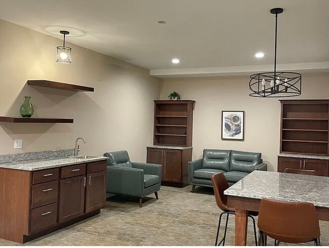 Lounges on each level