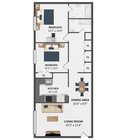 Richmond 2 Bedroom 2 Bath 900 SF