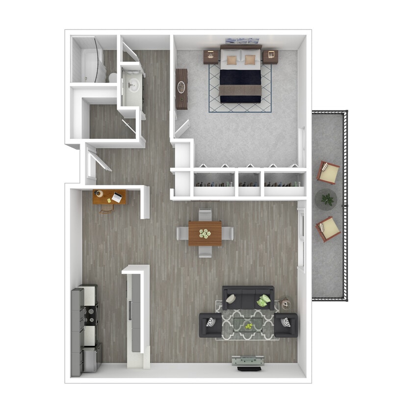Floor Plan - 1x1_824