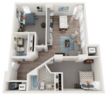 The Walters is a modern 2 Bedroom + 2 Bathroom apartment within walking distance to the University of Maryland, Baltimore. This floor plan has stainless steel appliances, luxury vinyl flooring and access to all the amenities Prosper has to offer including the 24-hour fitness center, terrace...