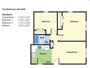 2BR/1BA
